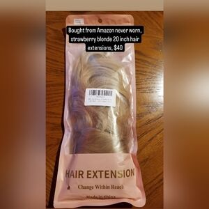 Halo strawberry blonde hair extensions